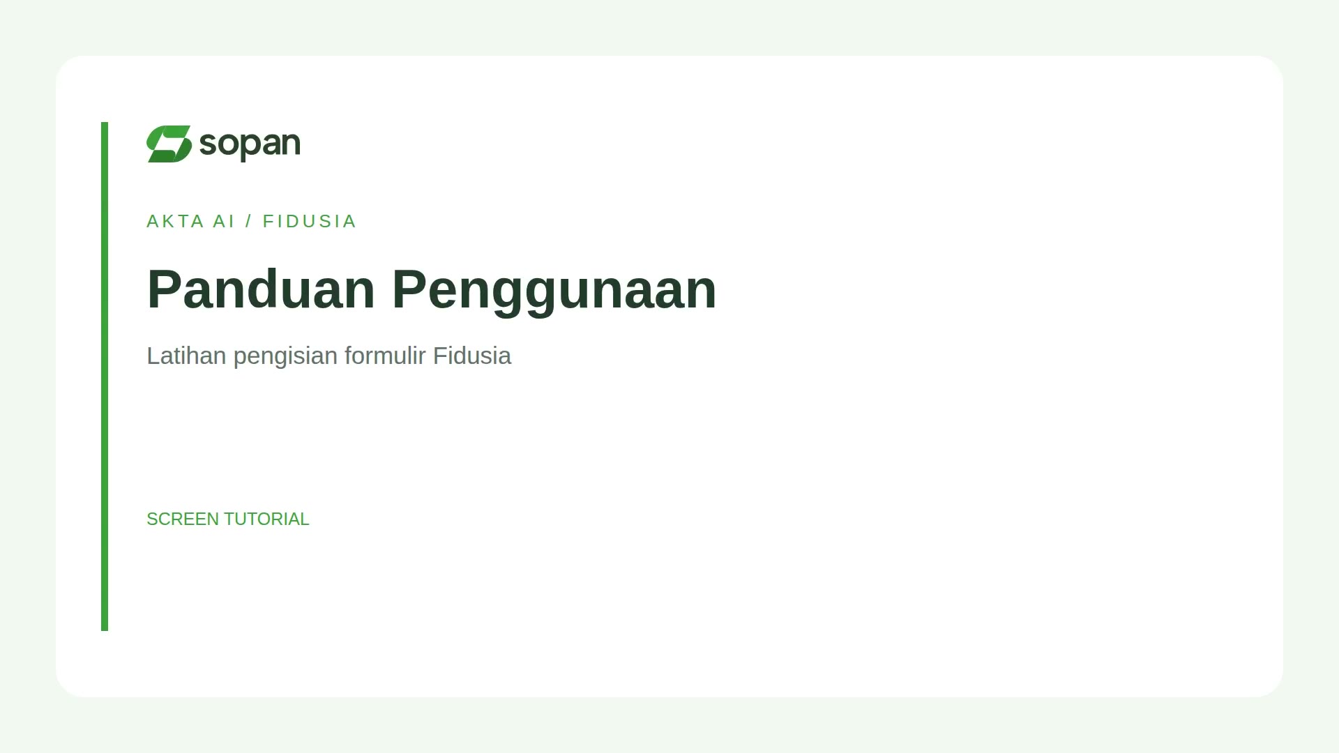 Panel Asisten Fidusia di samping formulir AHU